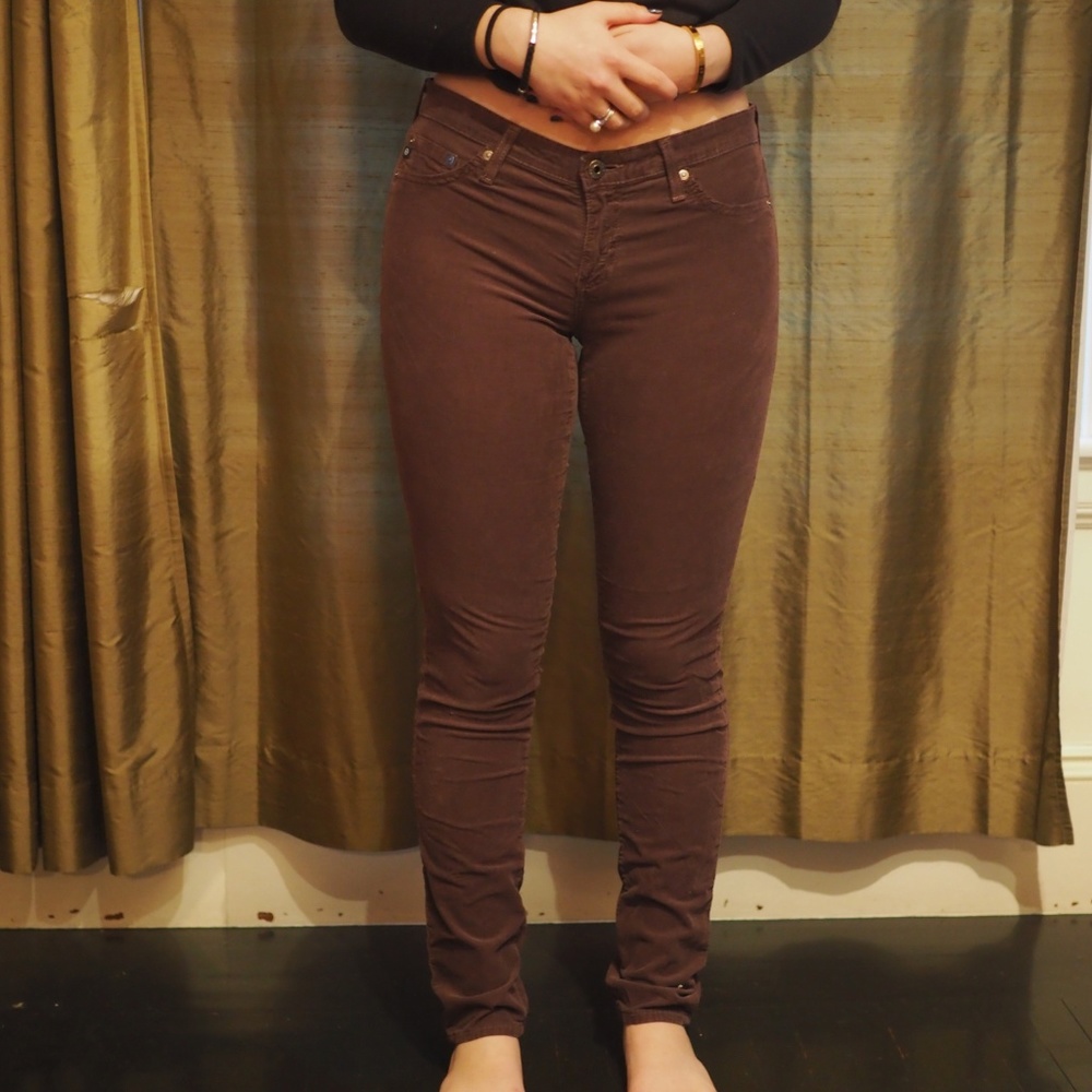 Lightweight, brown, corduroy pants